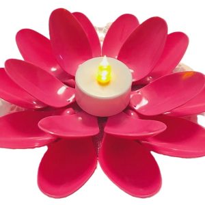 Plastic Spoon Candle Holders